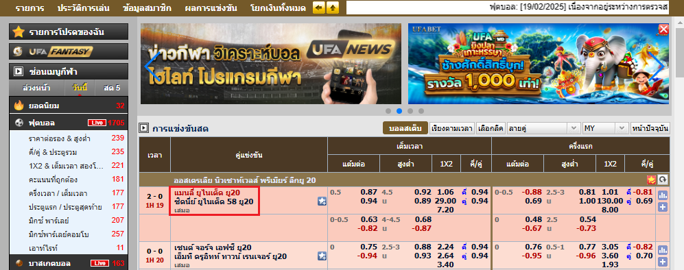 การแทงบอลทีมเหย้าทีมเยือน